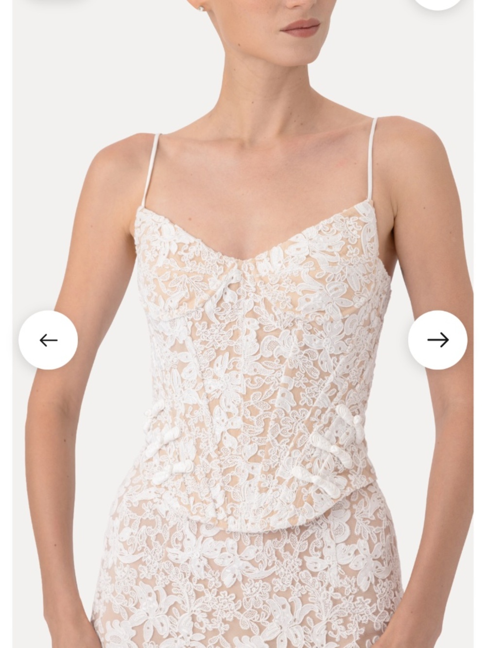 Sau Lee NWT Roma Lace Top & Skirt Set - Picture 2 of 11